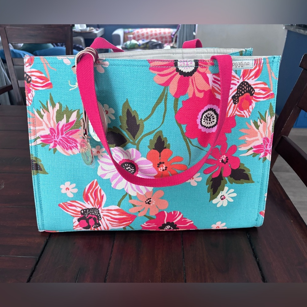 NWT never used Spartina 449 Market tote vintage retired floral Broughton pattern